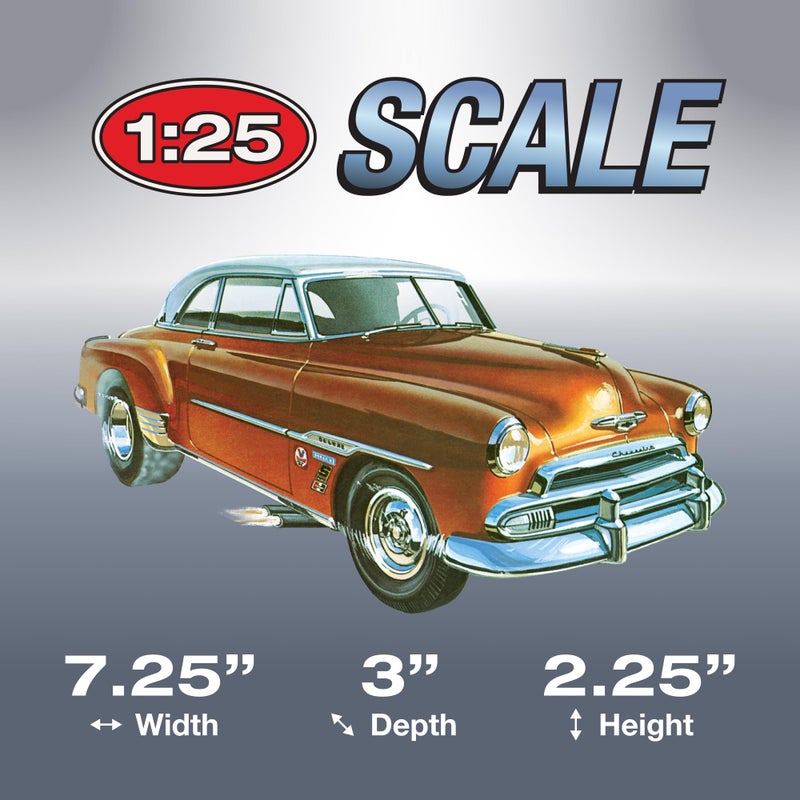 AMT Skill 2 Model Kit 1951 Chevrolet Bel Air 2-in-1 Kit Retro Deluxe Edition 1/25 Scale Model - Image 4